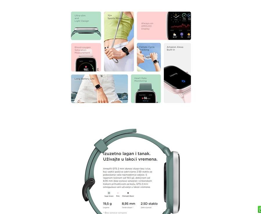 Xiaomi Amazfit GTS 2 mini Sage Green