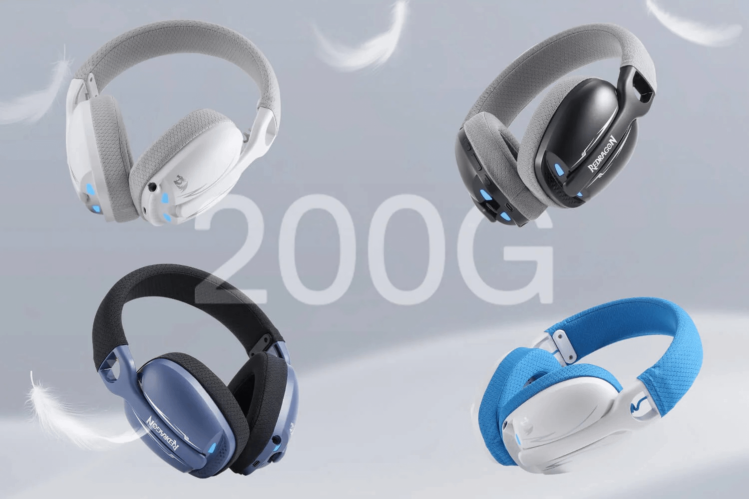 REDRAGON SKULD PRO H878 (White / Gray) slušalice