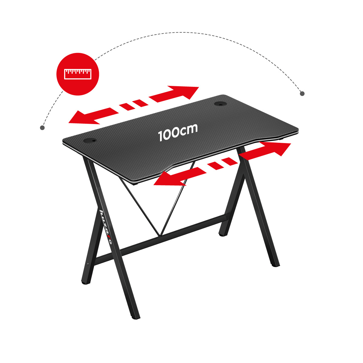 Huzaro Hero 1.4 Black gaming sto