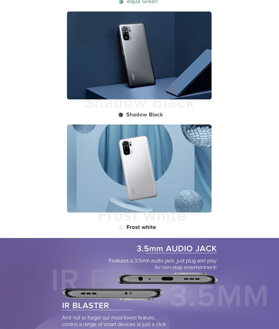 Xiaomi REDMI NOTE 10 EU 4GB 128GB (ONYX GREY)