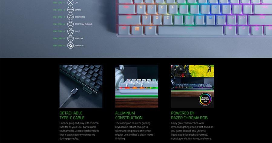 Razer Huntsman Mini 60% RGB