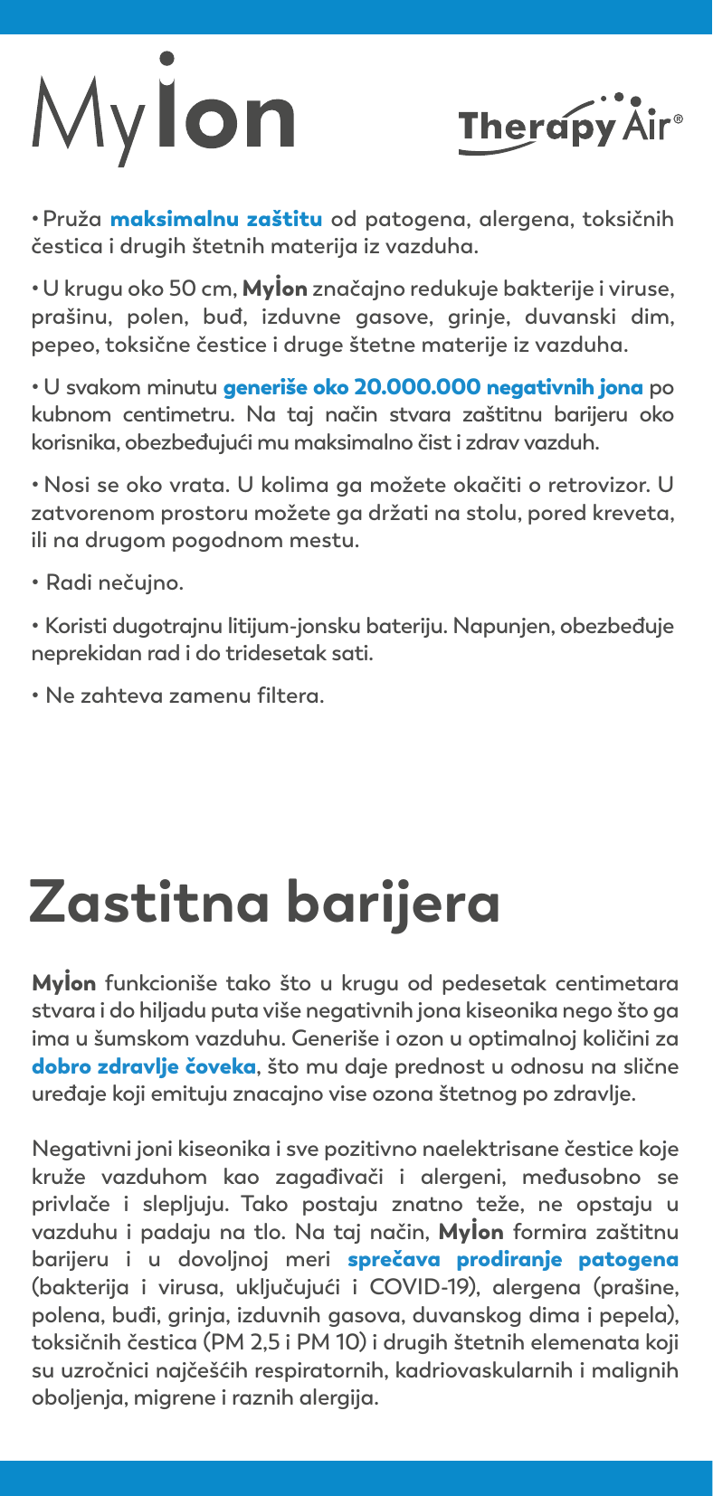 Zepter MyIon Pro nosivi sterilizator vazduha