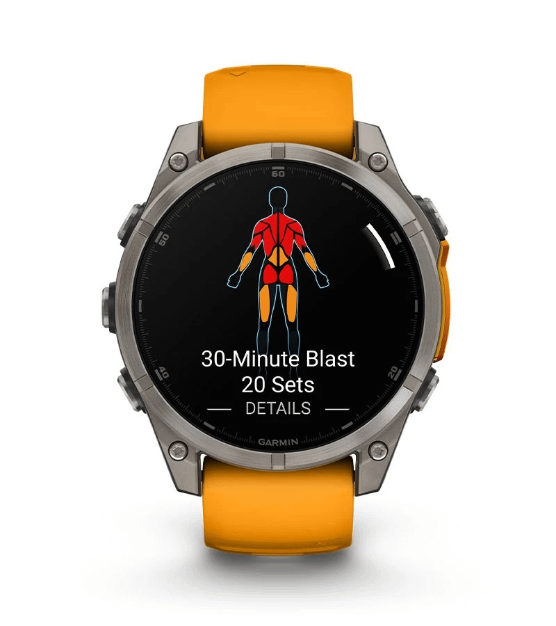 Garmin  Fenix 8 47mm Sapphire Titanium Orange