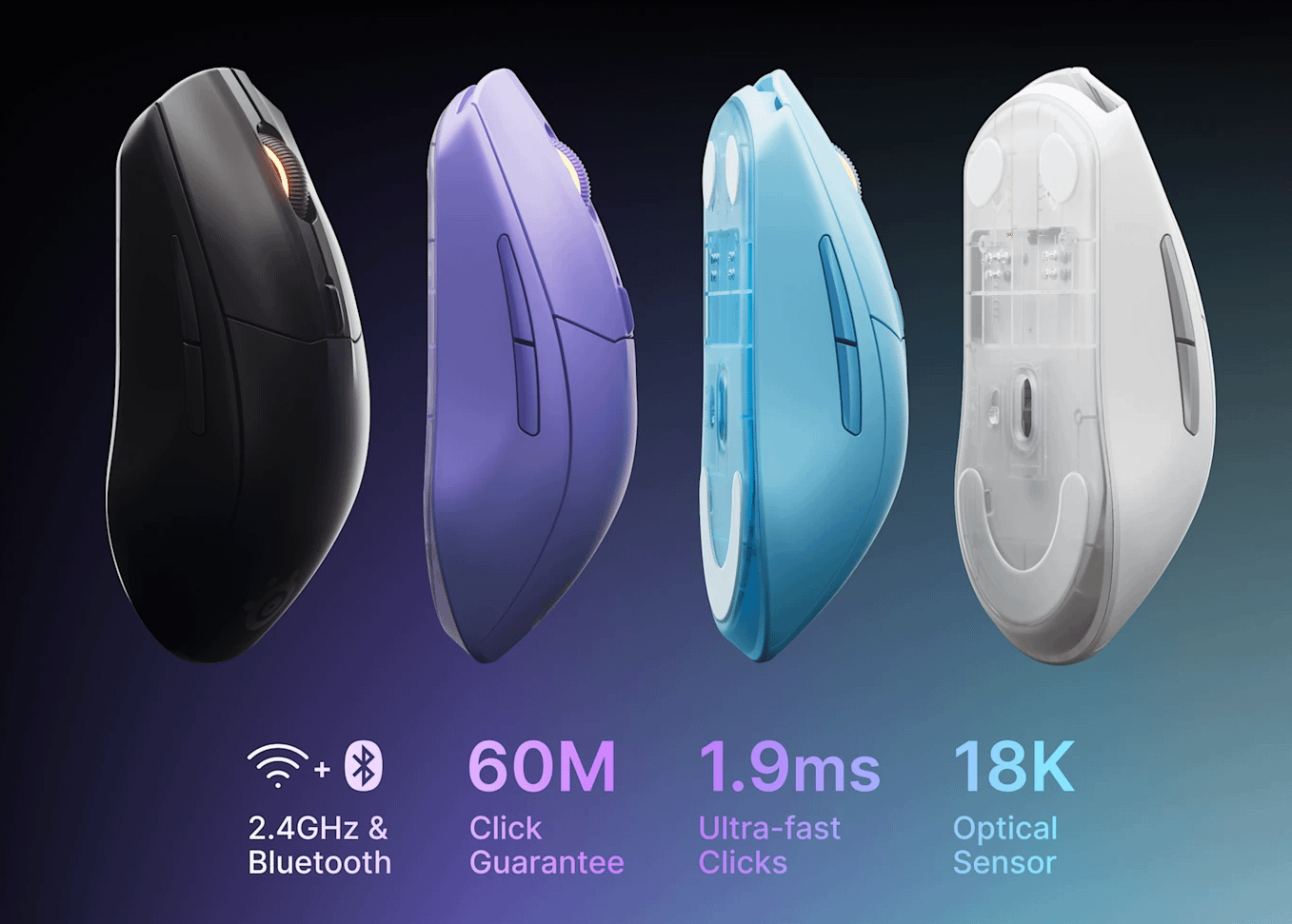 SteelSeries Rival 3 Wireless Gen 2 Lavander