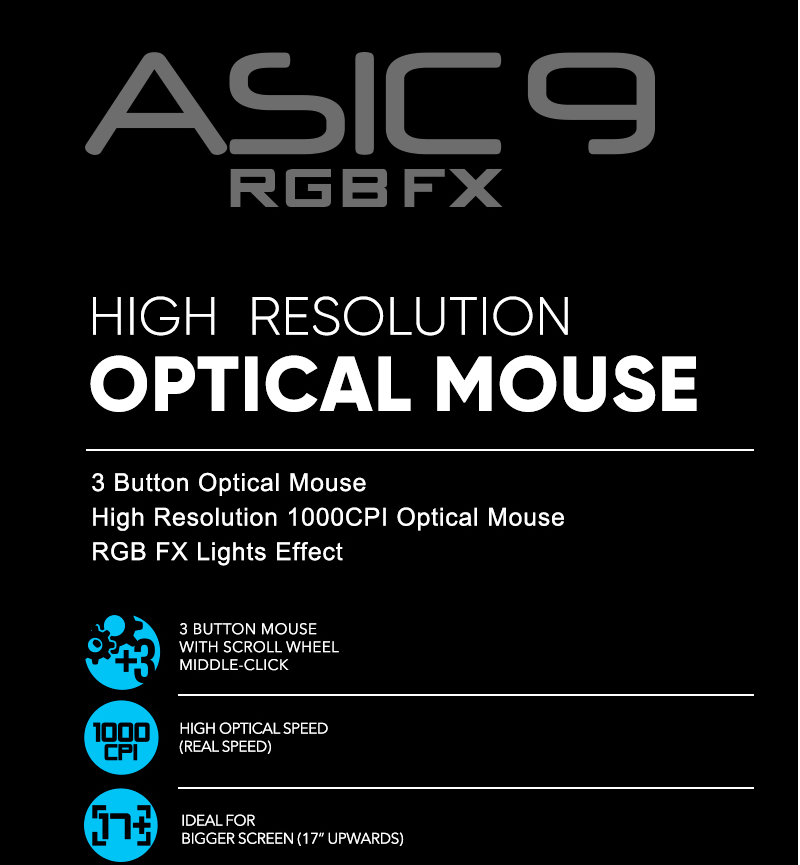 PowerLogic ASIC 9 RGB FX Black