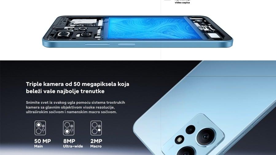 Xiaomi Redmi Note 12 (4GB 128GB) Ice Blue