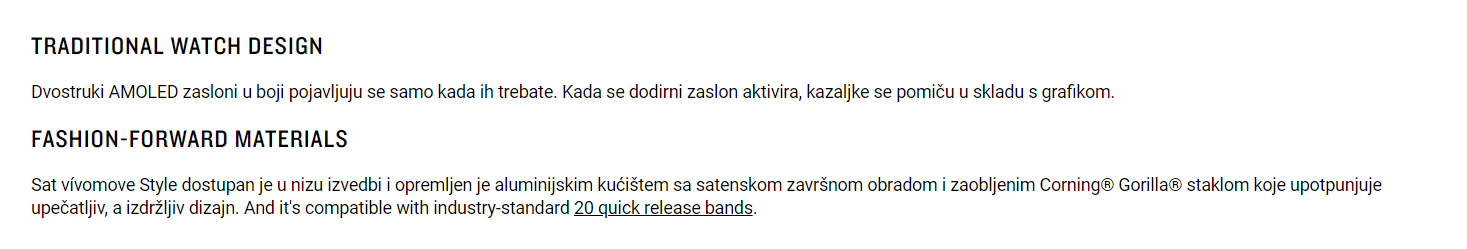 Garmin vívomove Style rose gold