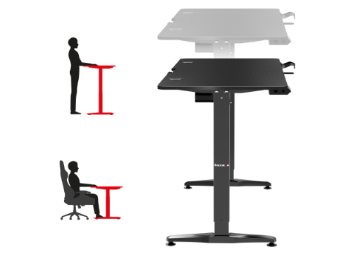 Huzaro Hero 8.5 Black gaming sto