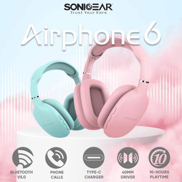 SONICGEAR AIRPHONE 6 Dark Grey