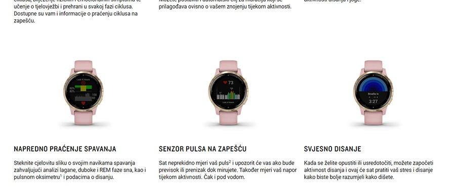 Garmin Vivoactive 4S Dust Rose / Light Gold