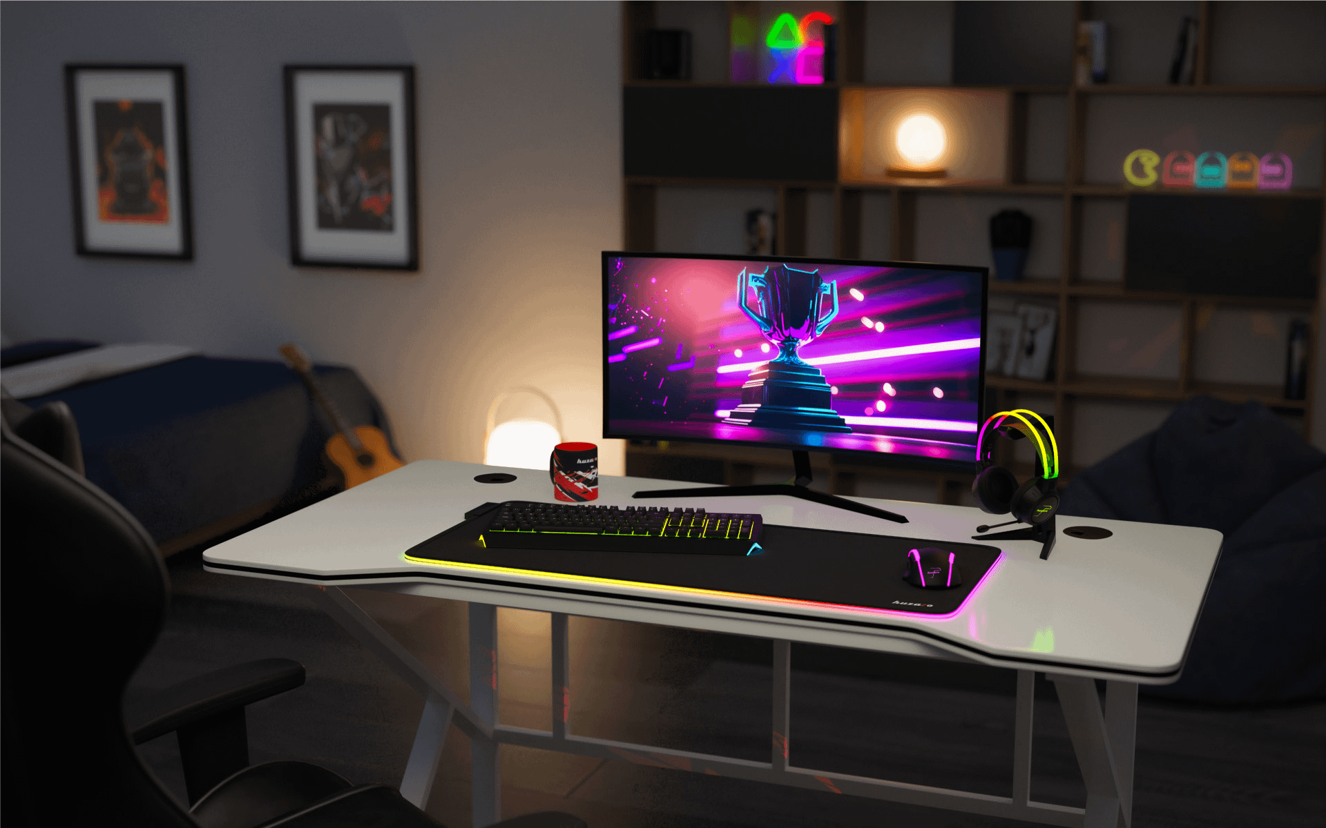 Huzaro Hero 1.6 white gaming sto