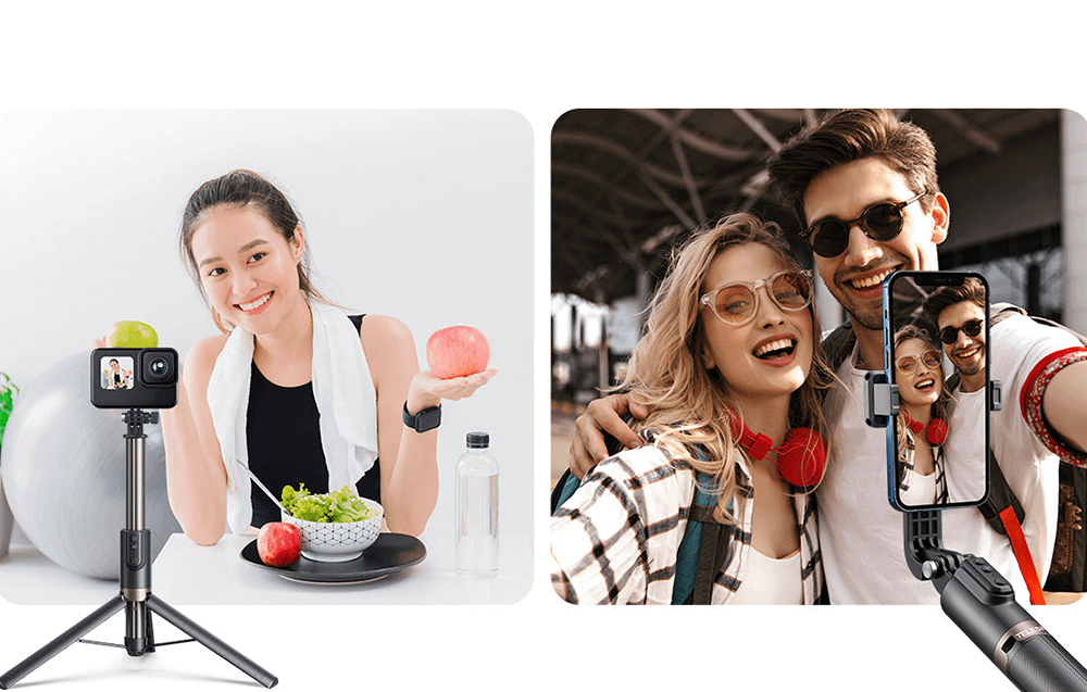 TELESIN TE-RCSS-003 remote selfie stick with tripod