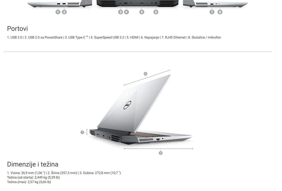 Dell G15 5515 NOT18014