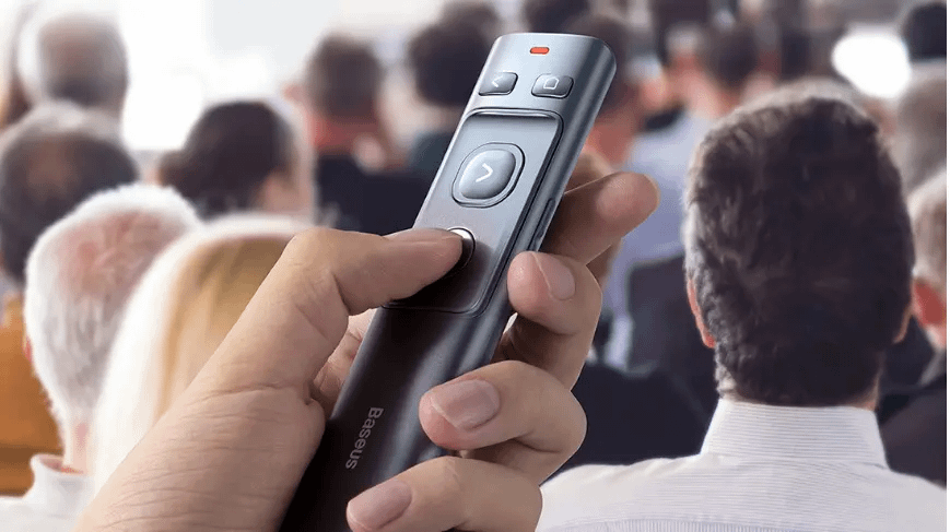 Baseus Orange Dot Wireless Presenter (Red Laser)