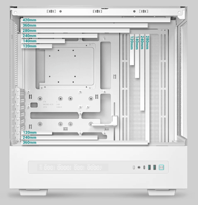 DEEPCOOL CH690 DIGITAL WH kućište