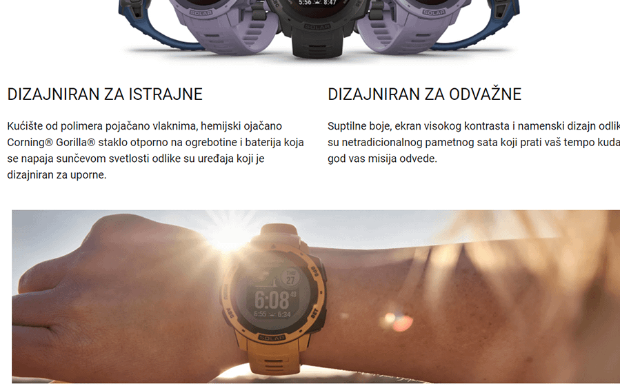 Garmin Instinct SOLAR (Flame Red)