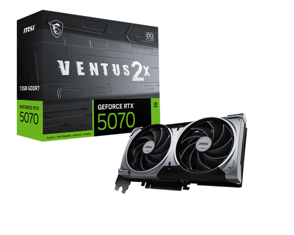 MSI GeForce RTX 5070 12G VENTUS 2X OC grafička kartica