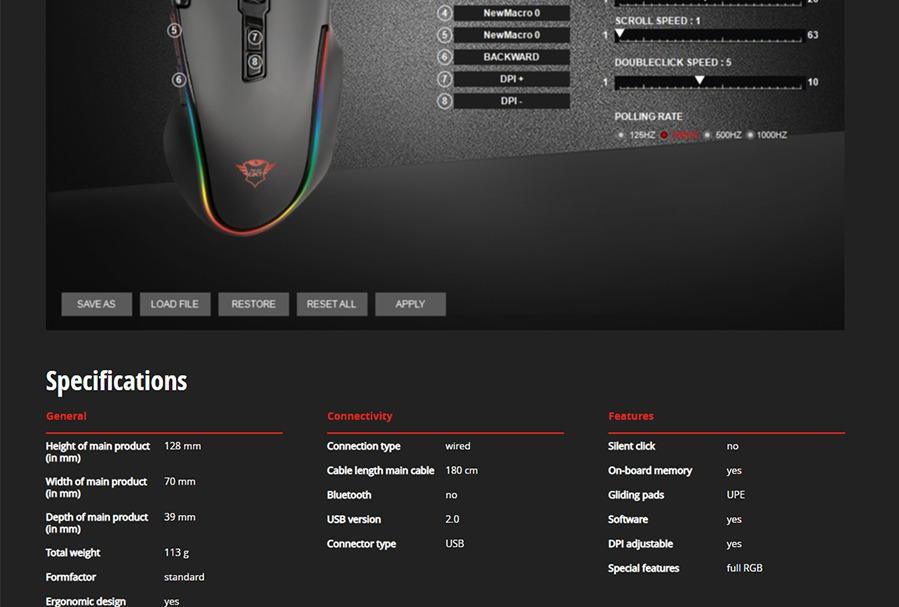 Trust GXT 188 Laban RGB