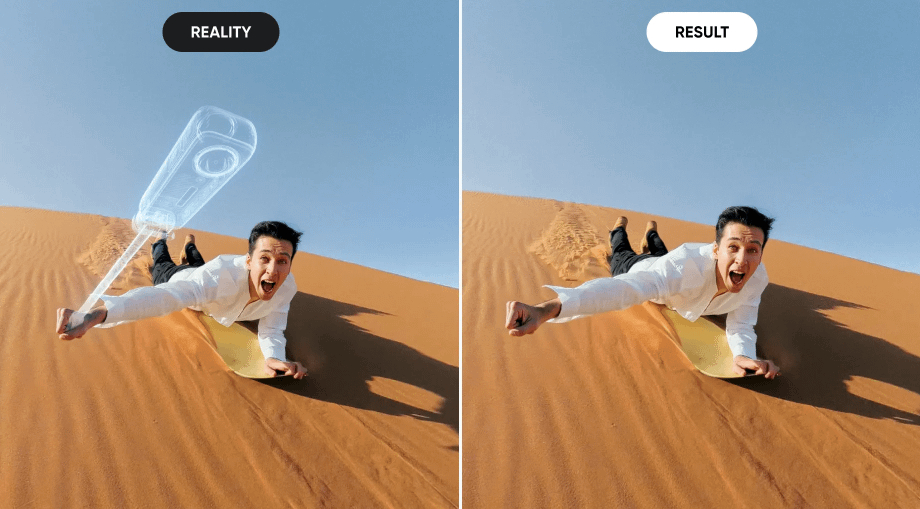 Insta360 Foldable 2-in-1 Selfie Stick Remote Kit