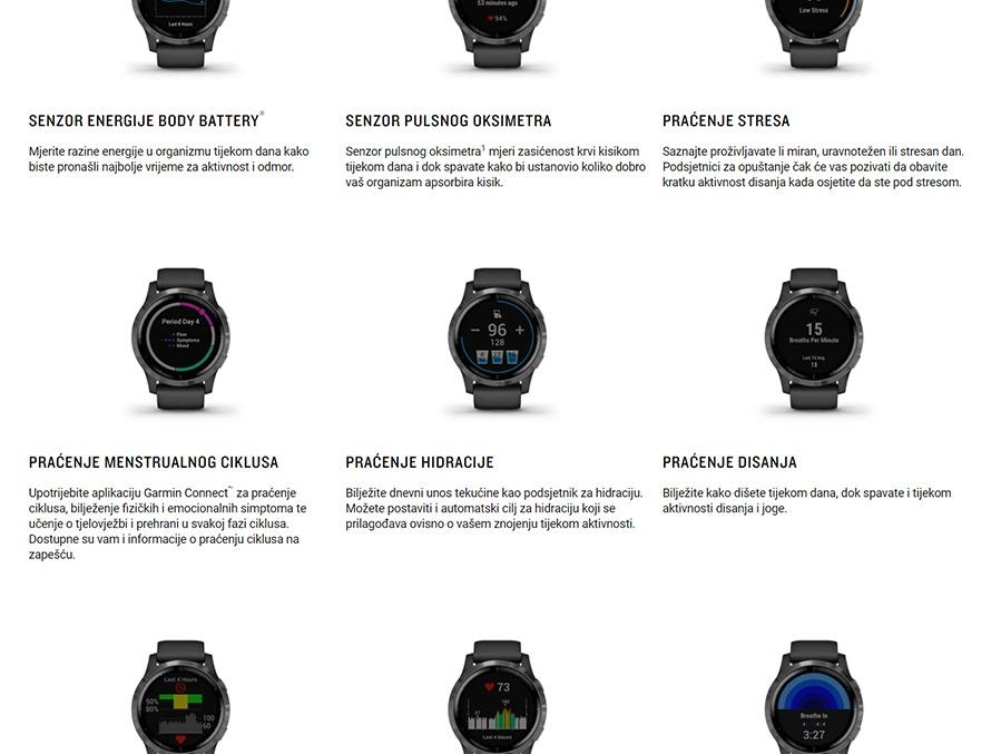 Garmin Vivoactive 4 Shadow Gray Silver