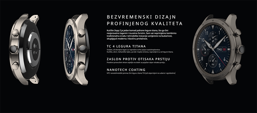 Xiaomi Zepp Z - Titanium/Brown Leather