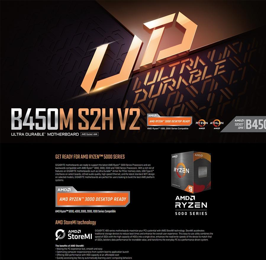 Gigabyte B450M S2H V2