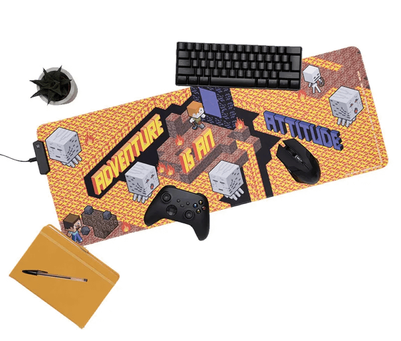 Paladone Minecraft Adventure is an Attitude - Light Up Desk Mat