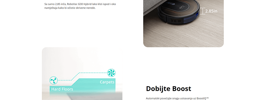 Eufy RoboVac G30 Hybrid (Crna)