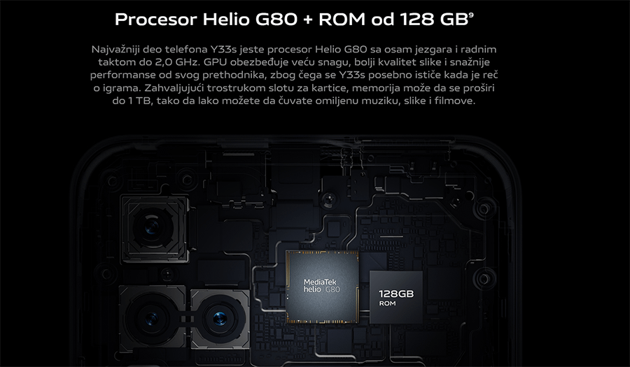 Vivo Y33s 8GB 128GB (Mirror Black)