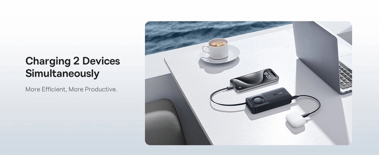 Baseus Free2Pull 10000mAh Grey Power Bank