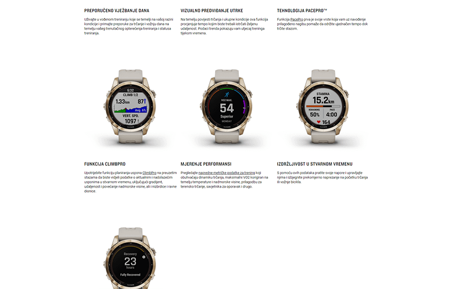 Garmin Fenix 7s Saphire Solar