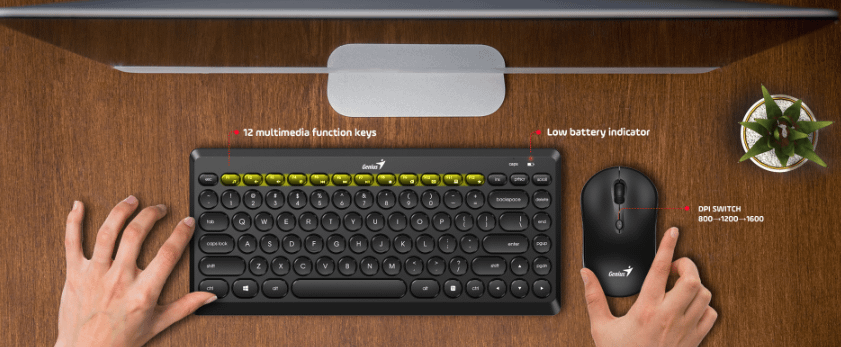 Genius LuxeMate Q8000 Wireless COMBO USB US