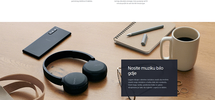 Sony WHCH510B (Crne)