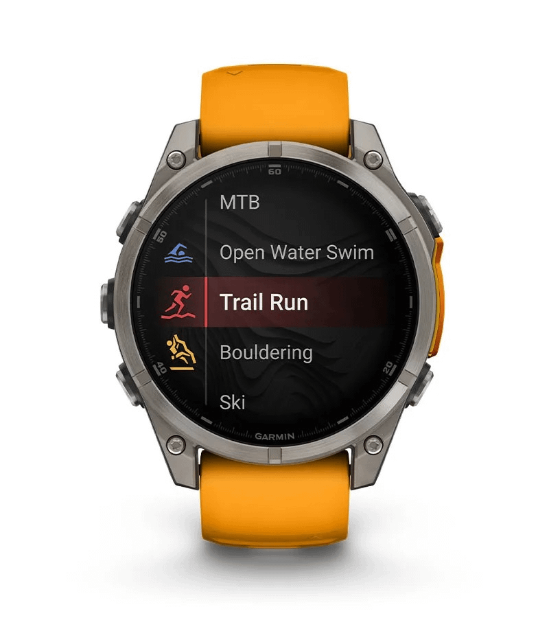 Garmin  Fenix 8 47mm Sapphire Titanium Orange
