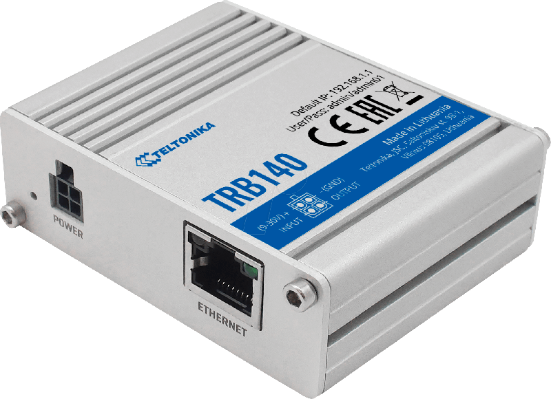 Teltonika TRB140 INDUSTRIAL RUGGED LTE GATEWAY