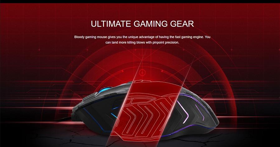 A4Tech J95s Stone Black RGB