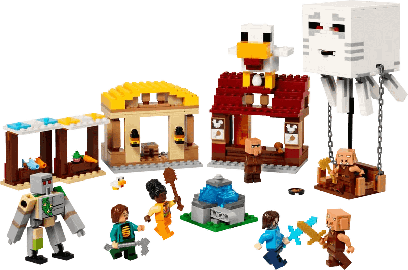 LEGO The Ghast Balloon Village Attack