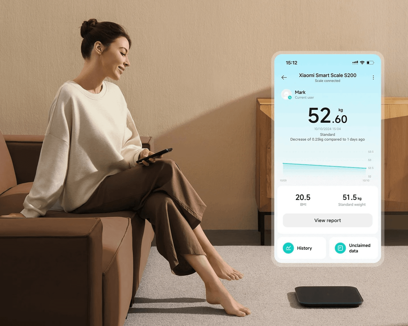 Xiaomi Mi Smart Scale S200 (Dark Grey)