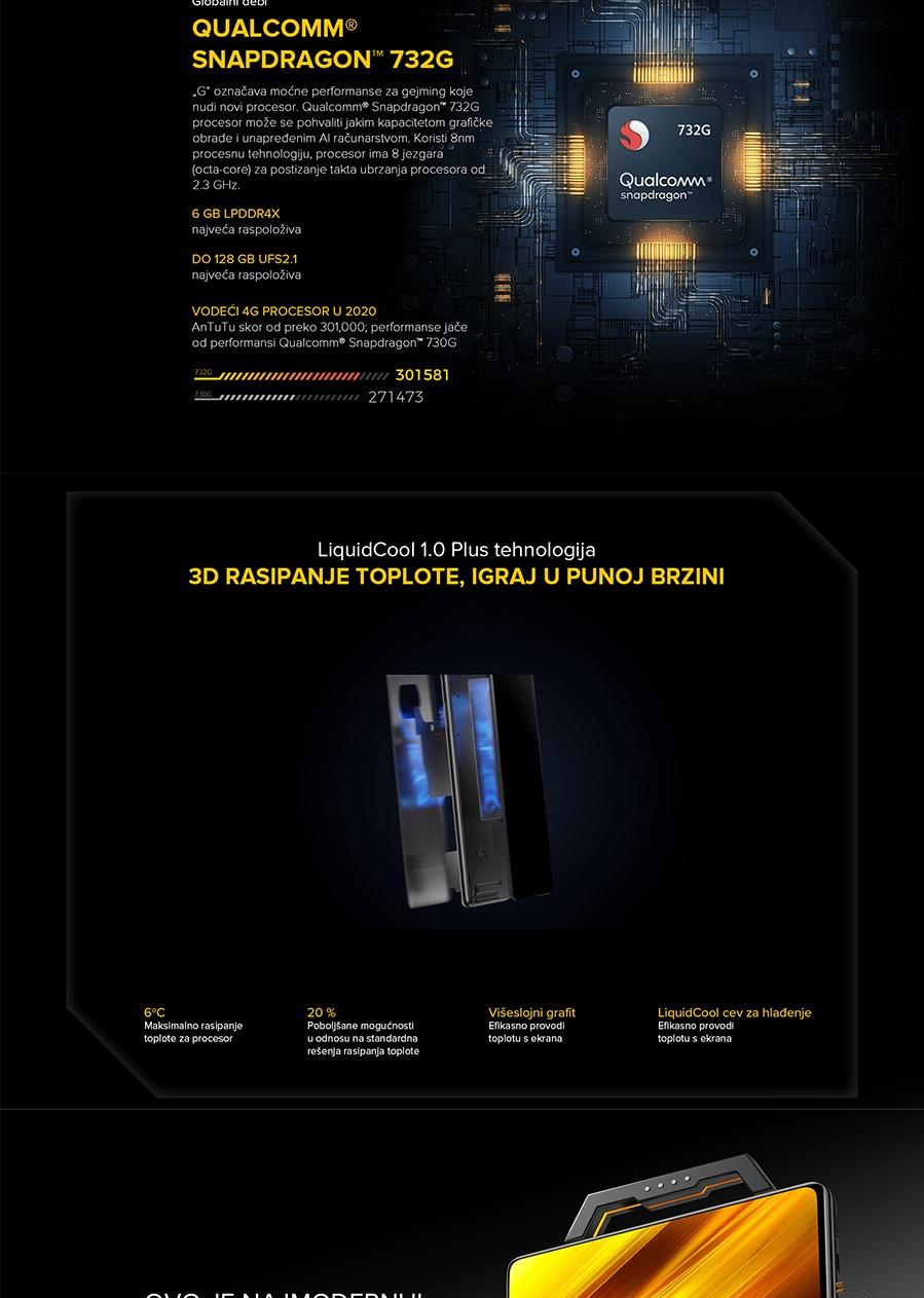 Xiaomi Pocophone X3 64GB COBALT BLUE