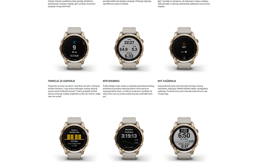 Garmin Fenix 7s Saphire Solar