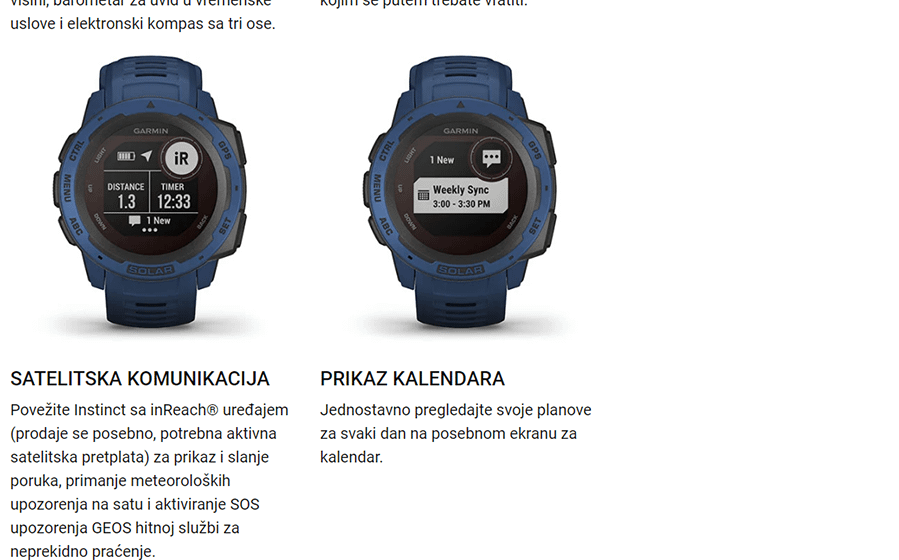 Garmin Instinct SOLAR (Flame Red)