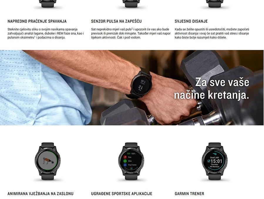 Garmin Vivoactive 4 Shadow Gray Silver