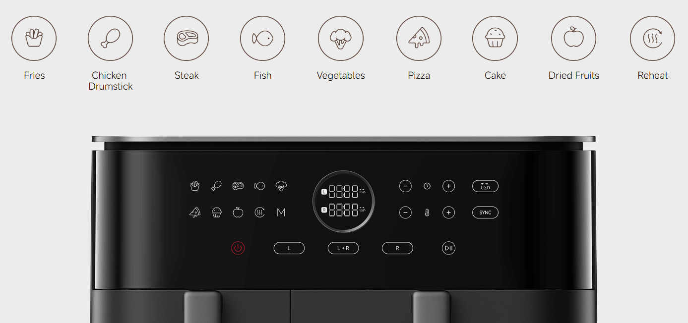 Xiaomi Dual Zone Air Fryer 10L