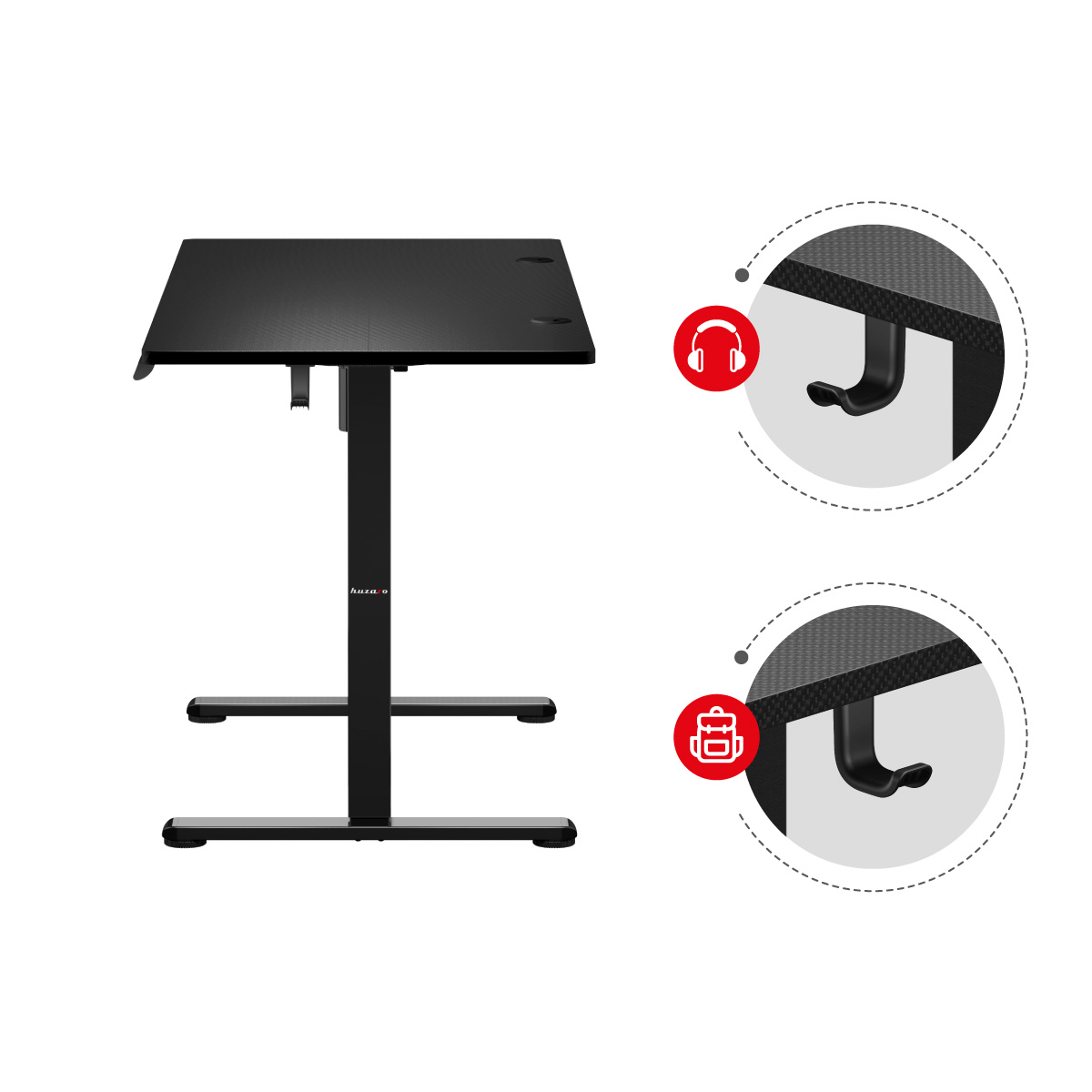 Huzaro Hero 8.2 Black gaming sto