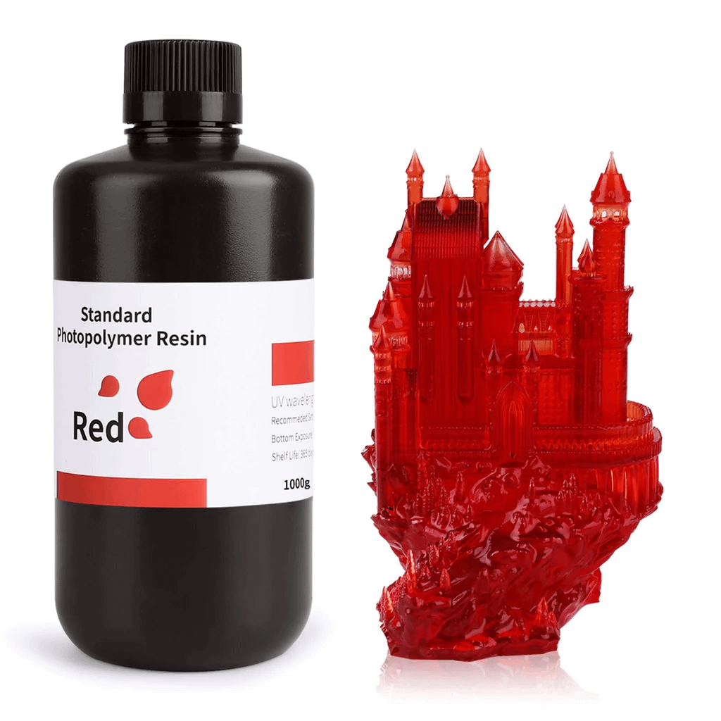 Elegoo Standard Resin 1kg (Clear Red)