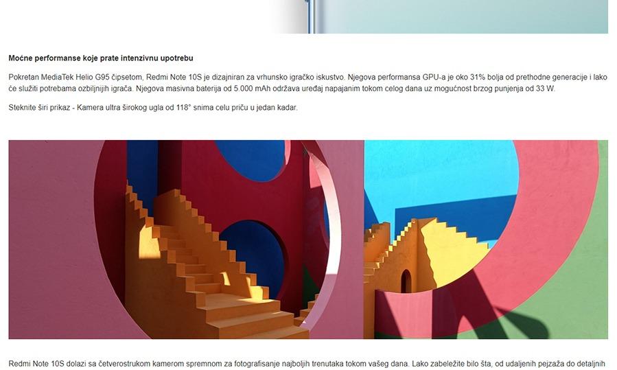 Xiaomi Redmi Note 10S 6GB 128GB Pebble White