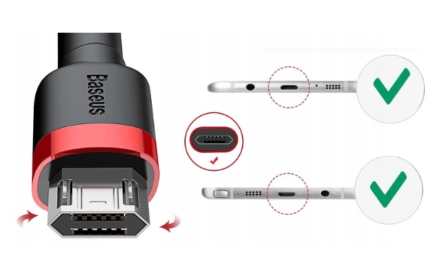 Baseus USB For Micro 1.5A 2M (Gray/Black)