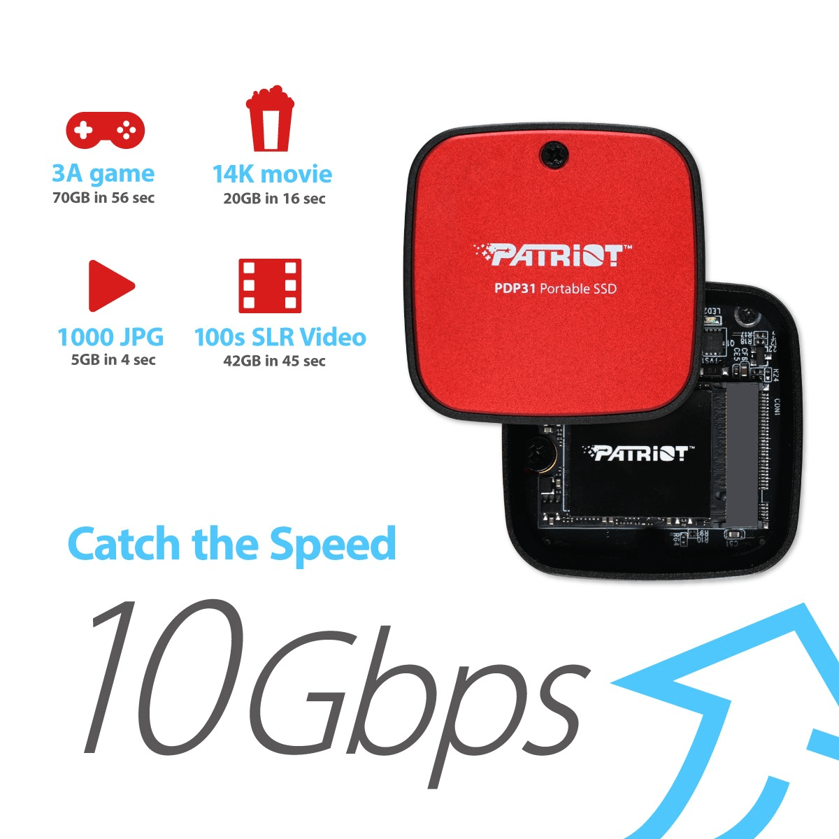 Patriot PDP31 500GB eksterni SSD disk 