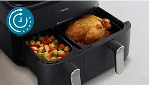 Philips NA555/00 Steam Airfryer Dual Basket 