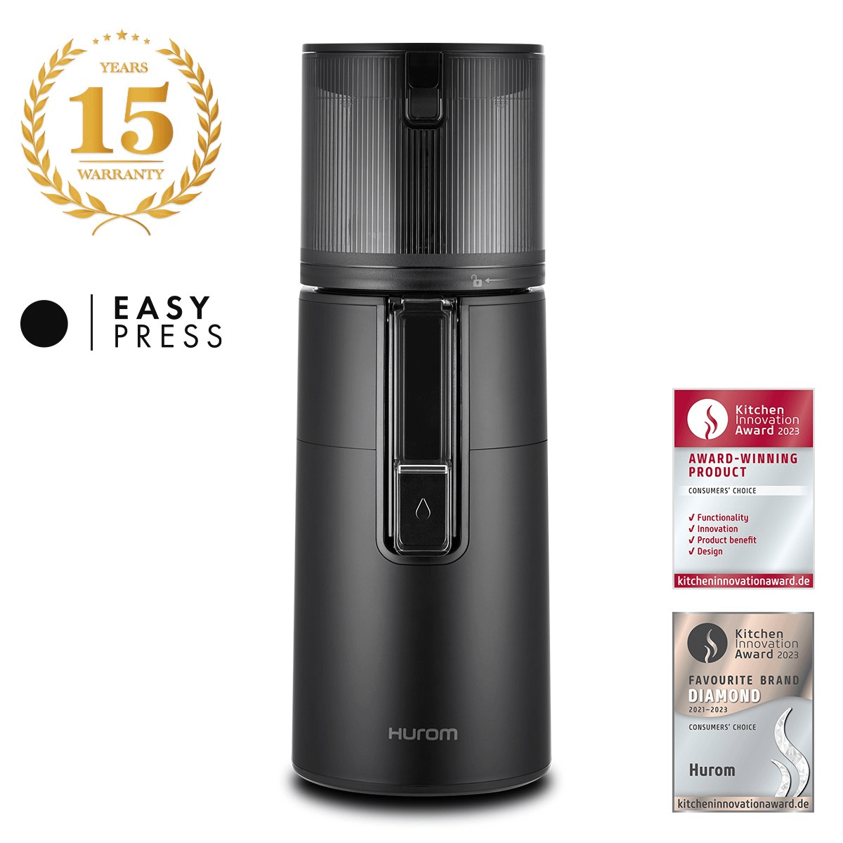 HUROM H400 Matt Black sokovnik